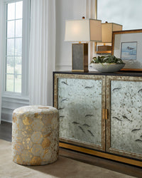 Chelsea House Gray Shagreen Lamp