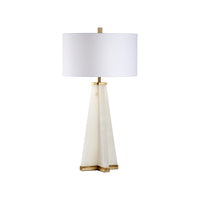Chelsea House Alabaster Pyramid Lamp