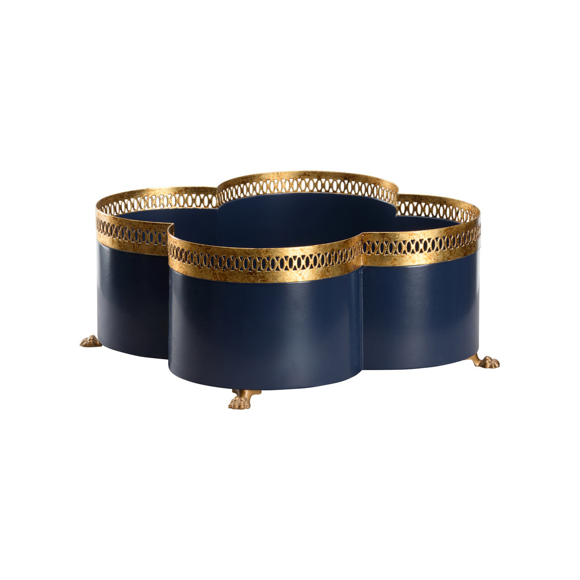 Chelsea House Tracery Cachepot - Navy Blue (LG)