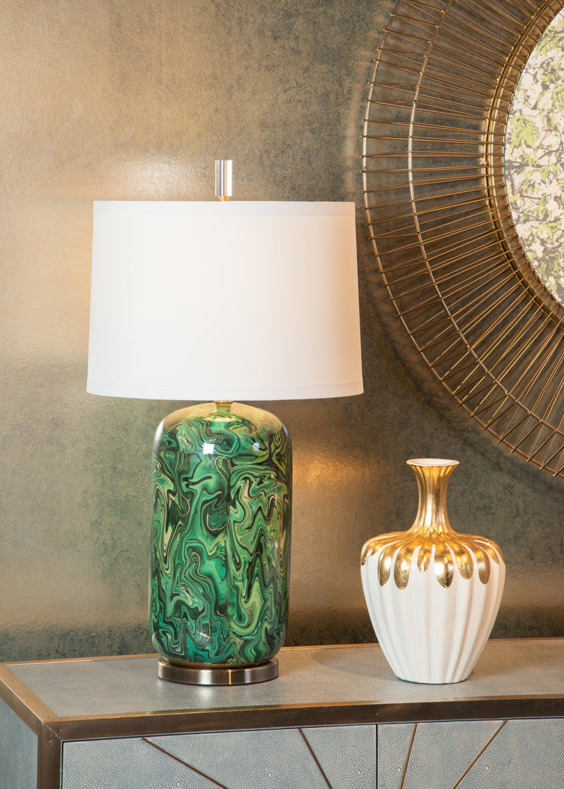 Wildwood Newport Lamp - Emerald
