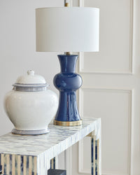 Chelsea House Bone Inlay Console - Blue