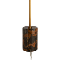 Chelsea House Lambeth Table Lamp-Brown  Marble