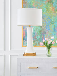 Chelsea House Hopper Lamp - White