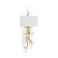 Chelsea House Curling Leaves Sconce w/ Acrylic
