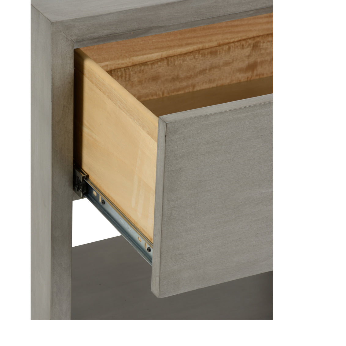 Chelsea House Moxy Bedside Table 1 Drawer - Gray