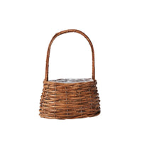 Design Shop Natural Polished Woven Basket, 9.5" X 13.5", Set of 4.