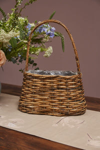 Design Shop Natural Polished Woven Basket, 12.75" X 16.25", Set of 3.