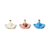 Design Shop Set of 3 Flower Haven Ceramic Ring Holders - Hard Dolomite