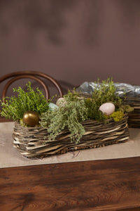Design Shop Natural Salla Basket, 15.5" X 4", Set of 2.