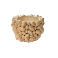 Design Shop Champagne Pine Gold Pot, 11.5" X 8.25".