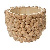Design Shop Champagne Pine Gold Pot, 13.5" X 10.5".