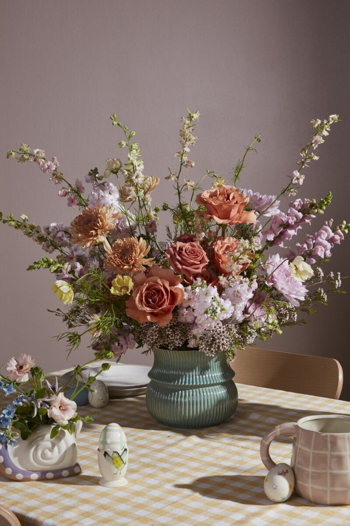 Design Shop Green Verdant Collection Pot, 7.5" X 6.75", Set of 2.