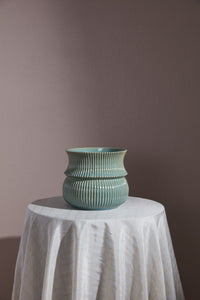Design Shop Green Verdant Collection Pot, 7.5" X 6.75", Set of 2.