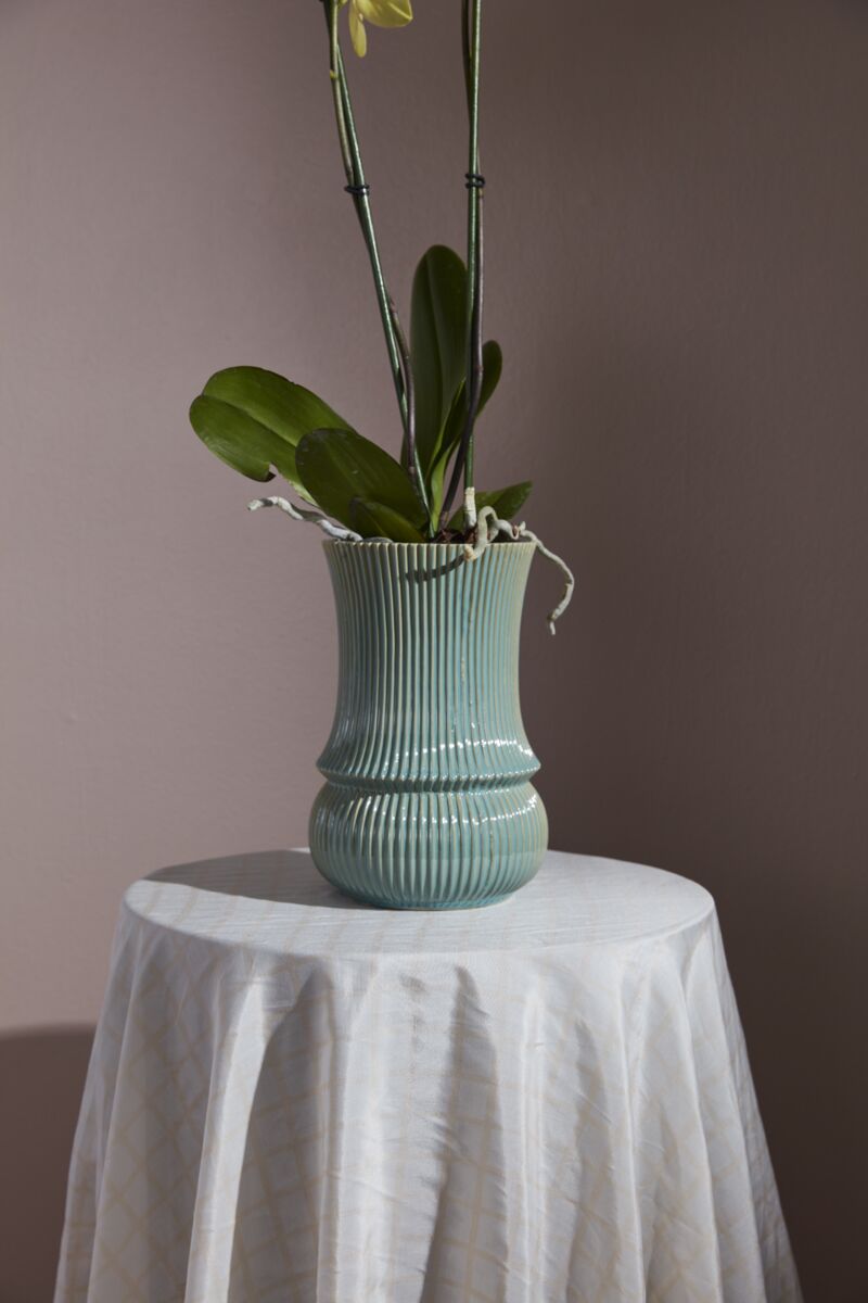 Design Shop Green Verdant Collection Vase, 6.25" X 9.75", Set of 2.