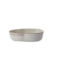 Design Shop Off-White Evergreen Collection Serving Dish, 14" X 3.75".
