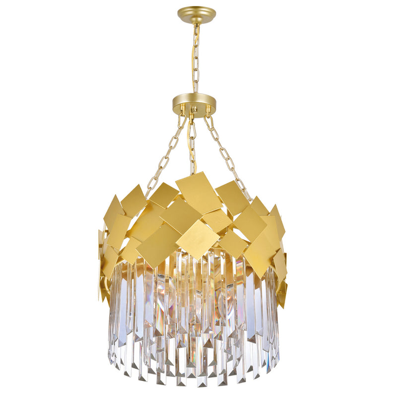 CWI Lighting Four Light Chandelier from the Panache collection in Medallion Gold finish