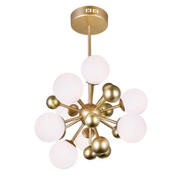 CWI Lighting LED Chandelier from the Element collection in Sun Gold finish