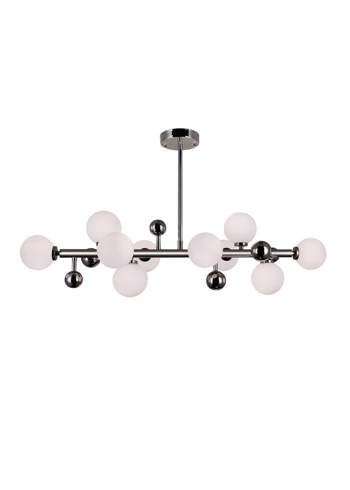 CWI Lighting LED Chandelier from the Element collection in Polished Nickel finish