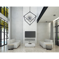 CWI Lighting - 1178P44-20-601 - 20 Light Chandelier - Starburst - Chrome & Black