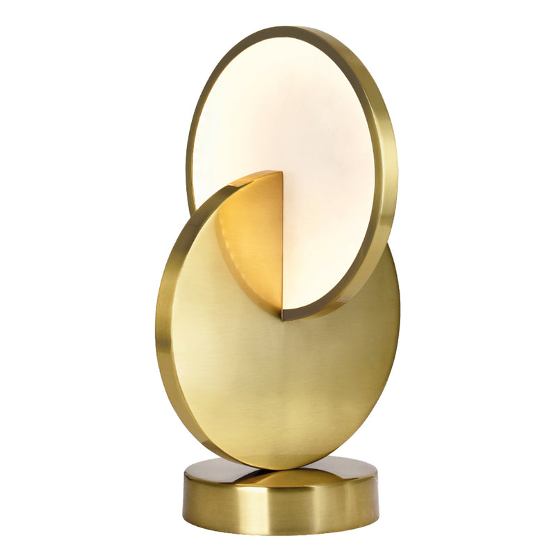 CWI Lighting LED Table Lamp from the Tranche collection in Brushed Brass finish