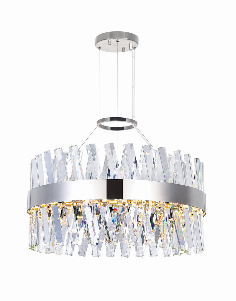 CWI Lighting - 1220P24-601 - LED Chandelier - Glace - Chrome