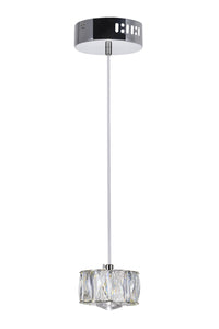 CWI Lighting LED Mini Pendant from the Milan collection in Chrome finish