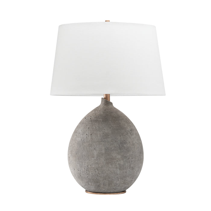 Hudson Valley One Light Table Lamp from the Denali collection in Gray finish