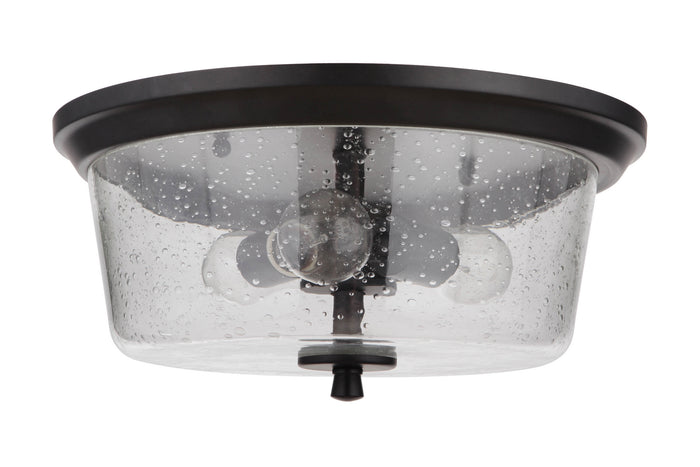 Craftmade Three Light Flushmount from the Tyler collection in Flat Black finish