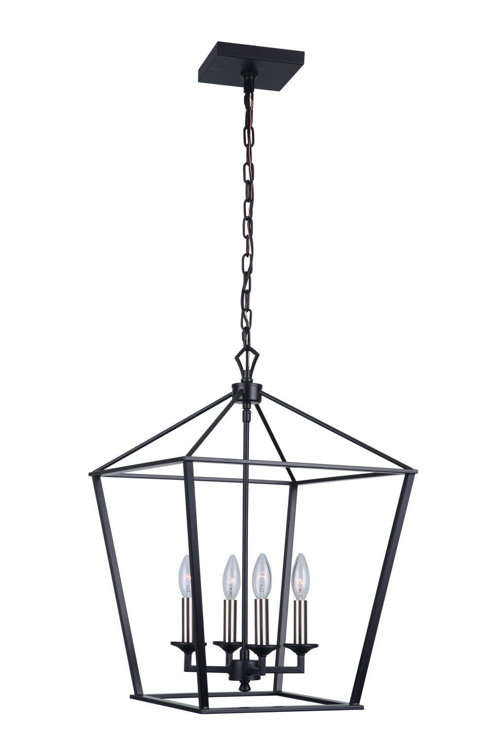 Craftmade - 52935-FB - Four Light Foyer Pendant - Flynt - Flat Black