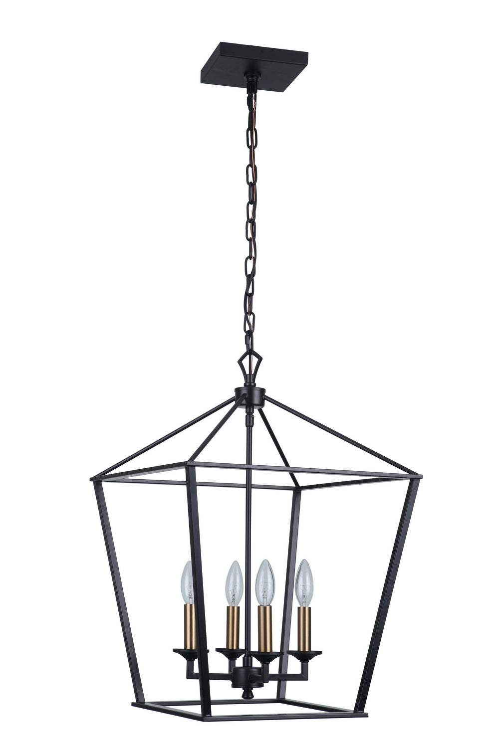 Craftmade - 52935-FB - Four Light Foyer Pendant - Flynt - Flat Black