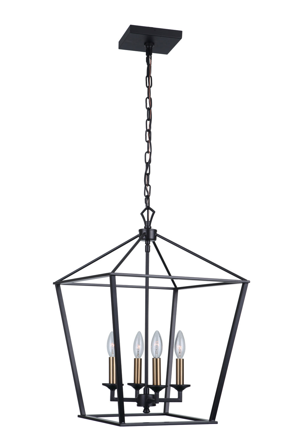 Craftmade - 52935-FB - Four Light Foyer Pendant - Flynt - Flat Black