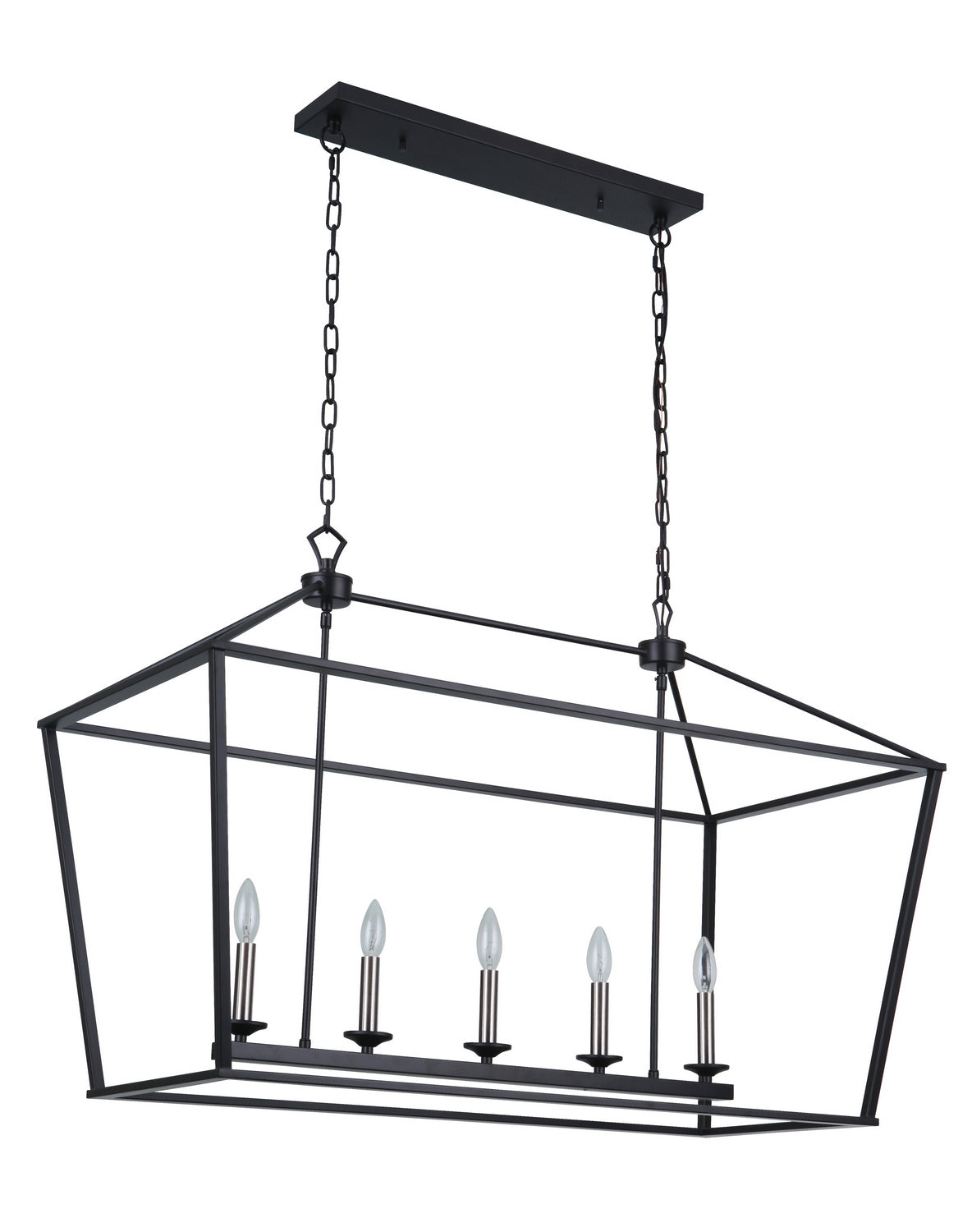 Craftmade - 52975-FB - Five Light Island Pendant - Flynt - Flat Black
