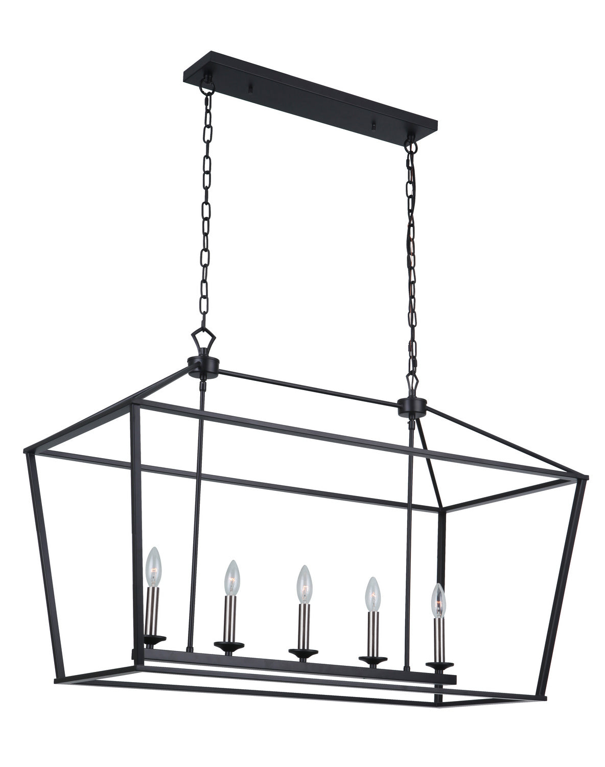 Craftmade - 52975-FB - Five Light Island Pendant - Flynt - Flat Black