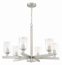 Craftmade - 53126-BNK - Six Light Chandelier - Chicago - Brushed Polished Nickel