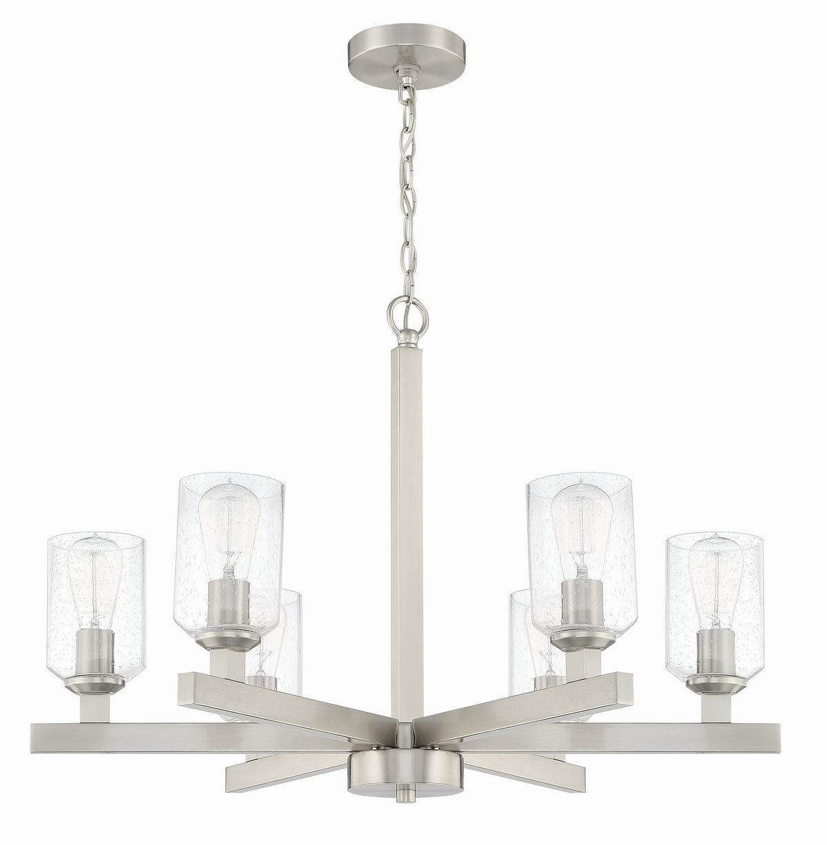 Craftmade - 53126-BNK - Six Light Chandelier - Chicago - Brushed Polished Nickel
