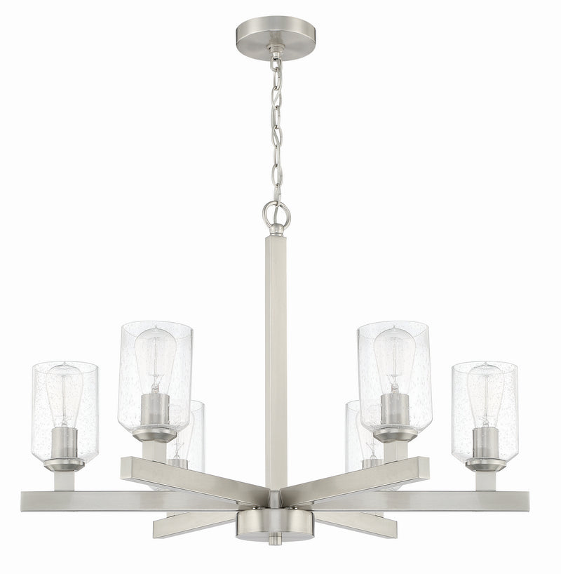 Craftmade - 53126-BNK - Six Light Chandelier - Chicago - Brushed Polished Nickel