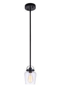 Craftmade - 53591-FB - One Light Mini Pendant - Trystan - Flat Black