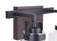 Craftmade - 53602-FBDT - Two Light Vanity - Foxwood - Flat Black / Dark Teak