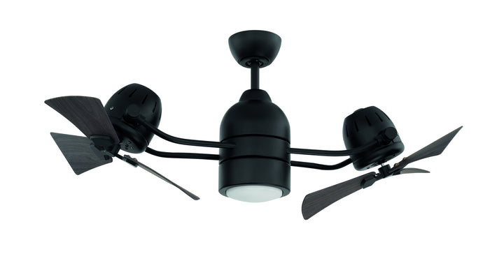 Craftmade 18"Ceiling Fan from the Bellows Duo collection in Flat Black finish