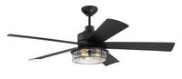 Craftmade - GAR56FB5 - 56" Ceiling Fan - Garrick Indoor/Outdoor - Flat Black