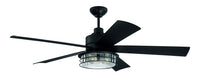 Craftmade - GAR56FB5 - 56" Ceiling Fan - Garrick Indoor/Outdoor - Flat Black