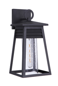 Craftmade One Light Outdoor Wall Mount from the Becca collection in Textured Black finish