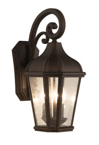 Craftmade Three Light Outdoor Wall Mount from the Briarwick collection in Dark Coffee finish