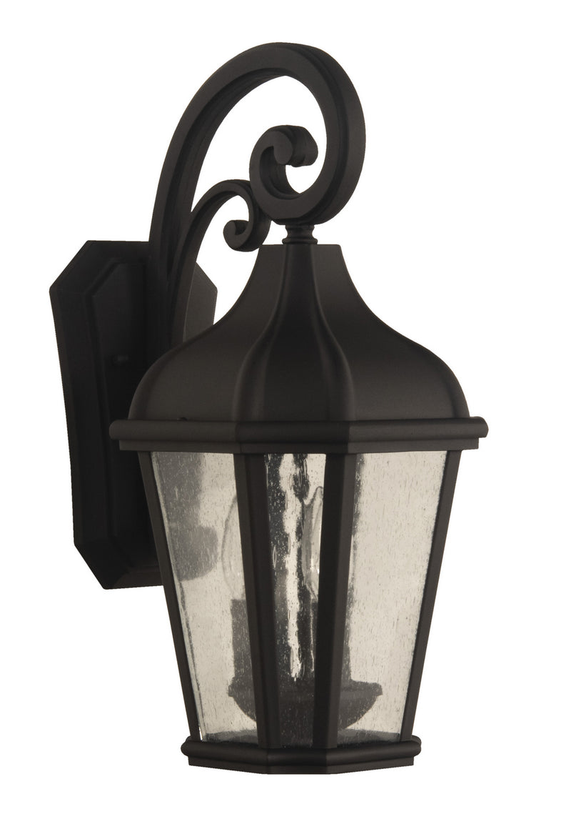 Craftmade Three Light Outdoor Wall Mount from the Briarwick collection in Textured Black finish