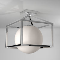 Artcraft - SC13274PN - One Light Semi-Flush Mount - Eclipse - Polished Nickel