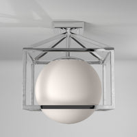 Artcraft - SC13274PN - One Light Semi-Flush Mount - Eclipse - Polished Nickel