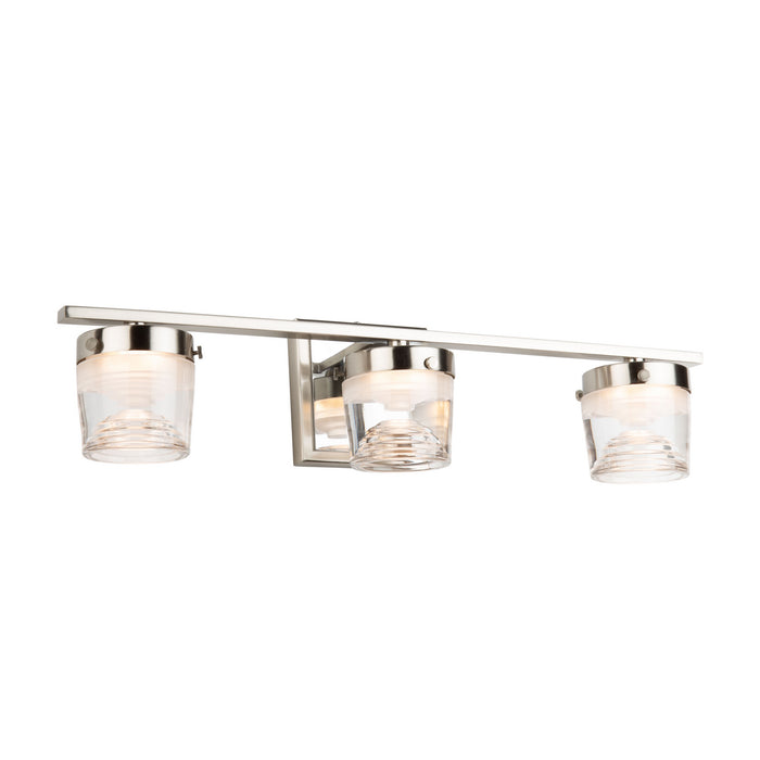 Artcraft LED Bathroom Vanity from the Newbury collection in Brushed & Polished Nickel finish