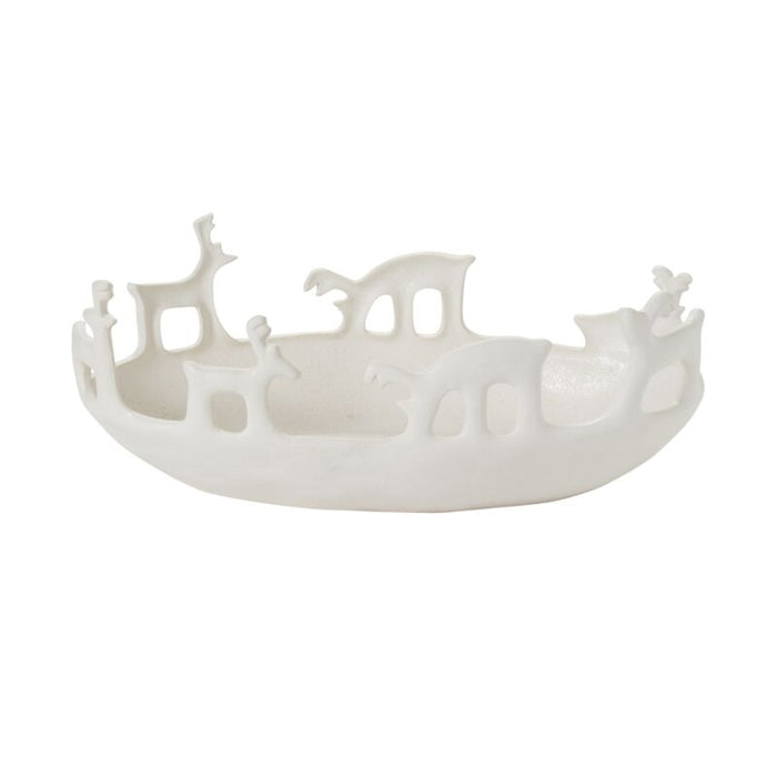 Design Shop Off-White Wonderous Collection Bowl, 15.75" X 6".