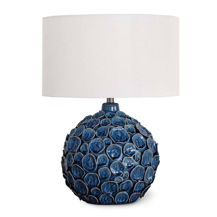 Regina Andrew One Light Table Lamp from the Lucia collection in Blue finish
