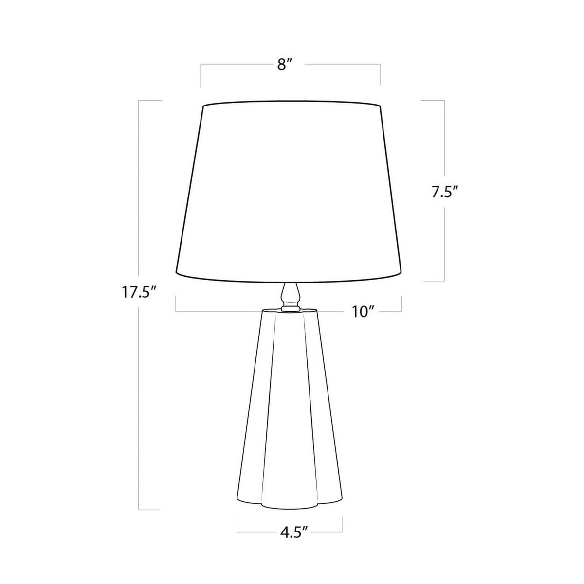 Regina Andrew - 13-1461 - One Light Table Lamp - Joelle - Rose